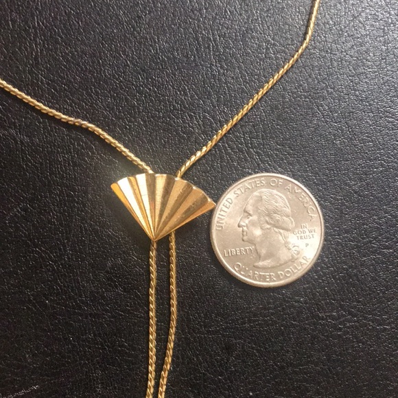 Gold Fan Lariat - Picture 5 of 5